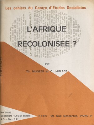 cover image of L'Afrique recolonisée ?